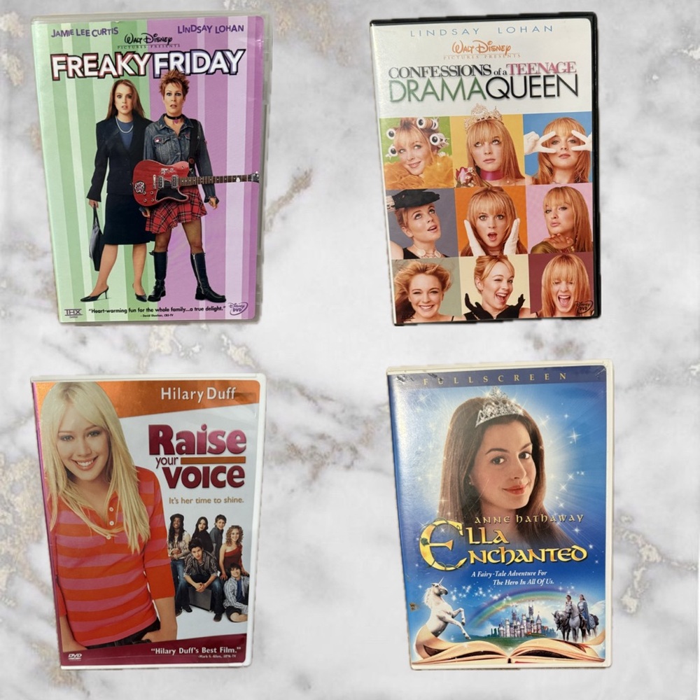 Set of 4 Teen Movie DVDs